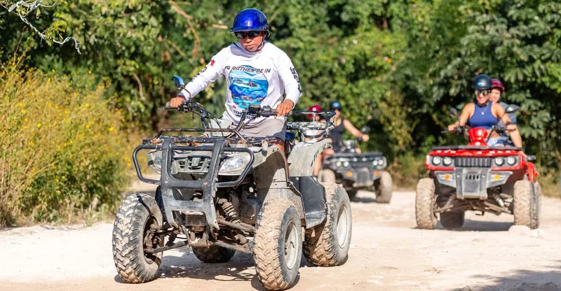 Best ATV Jungle Tour + Jade Cavern + Beach + Locker — ATV tour in Cozumel