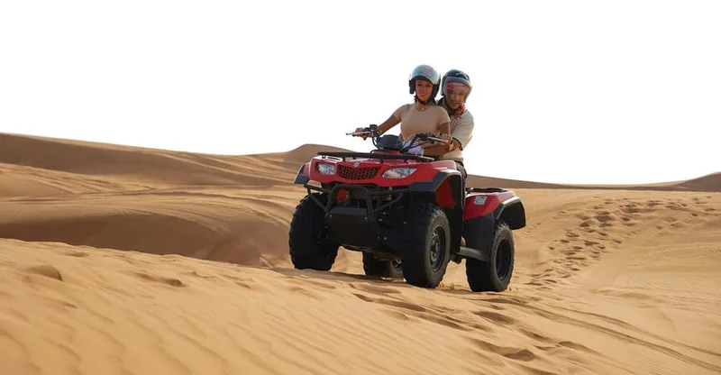 Quad Bike Safari, Camels, & Camp with BBQ Dinner — ATV tour in Dubai