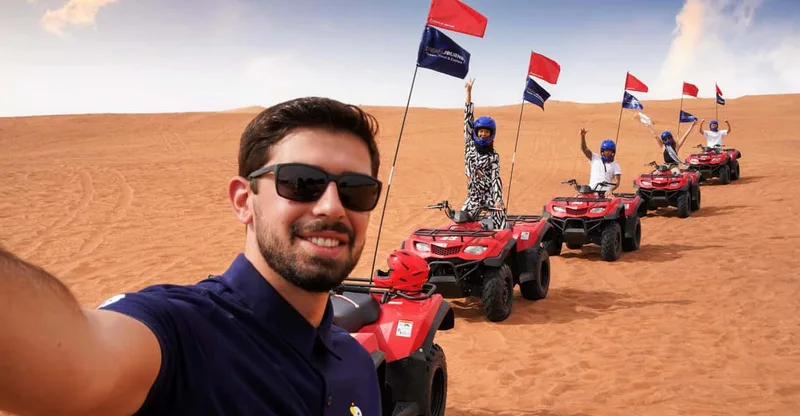Dubai Desert Safari - Camel Ride, Sandboarding & 30 Min Quad — ATV tour in Dubai