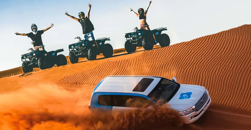 Desert Safari, Quad Bike, Camel Ride & Al Khayma Camp — ATV tour in Dubai