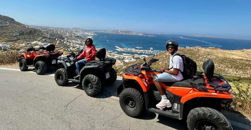 Guided Mykonos ATV adventure; Off-Road Tour with Beach Stop — ATV tour in Mykonos