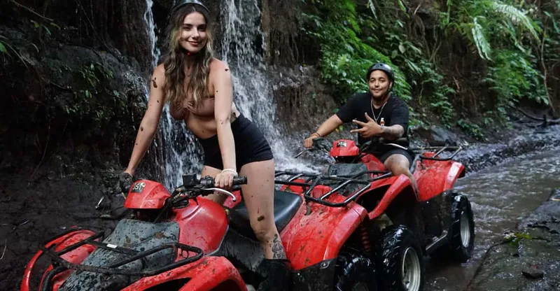 ATV Ubud: Epic Mud, River & Waterfall Splash & Lunch — ATV tour in Ubud