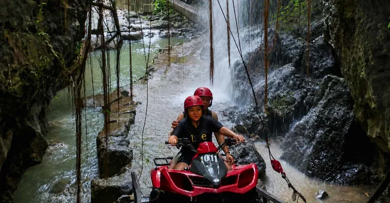 Quad ATV Waterfalls & Barong Caves — ATV tour in Ubud